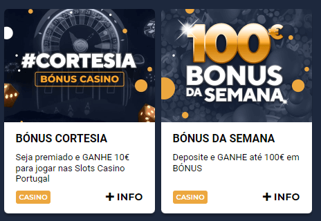casino portugal bonus de cortesia e semanal